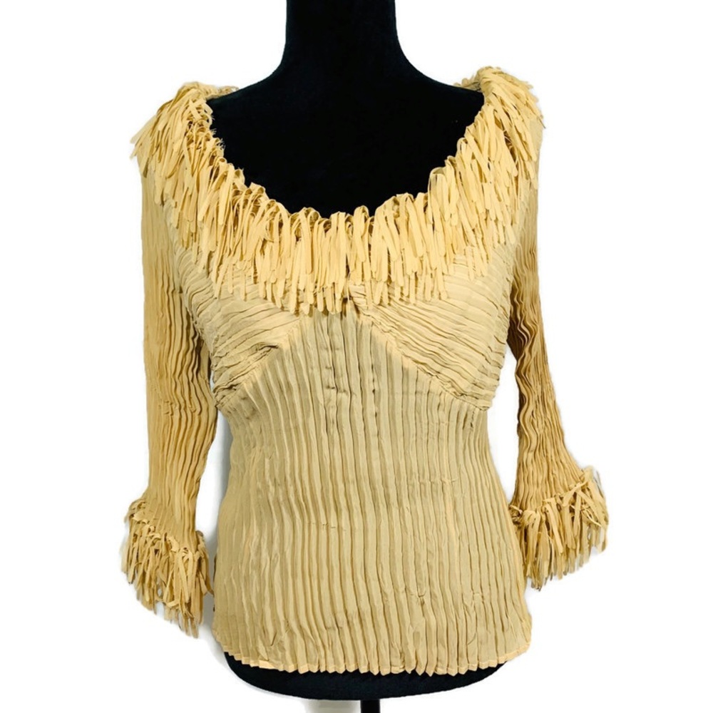 Kaelyn Max Crinkle Confetti Blouse